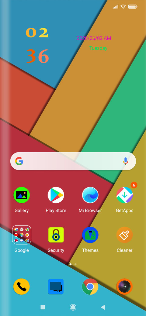 Colour screenshot