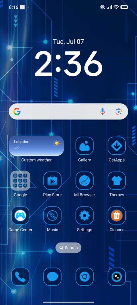 Dark Tech Style screenshot