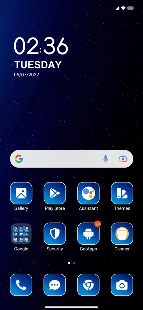 Gradient Blue screenshot