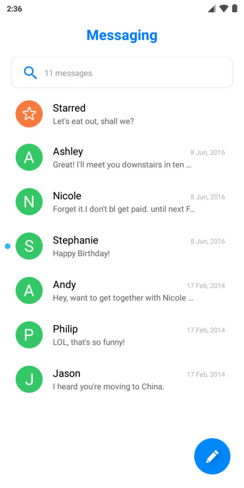 Android Q screenshot