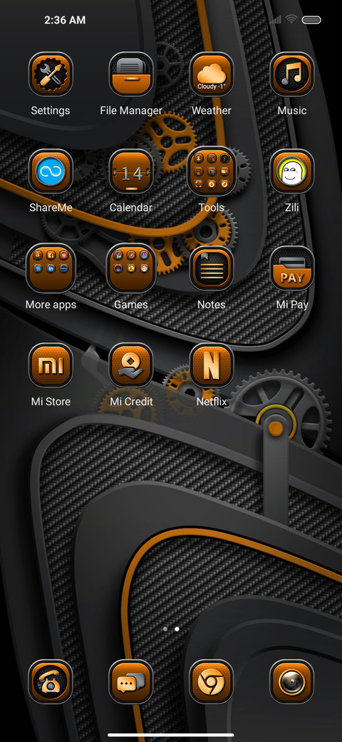Orange gear screenshot