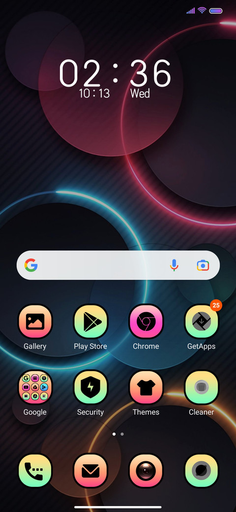 Black space screenshot