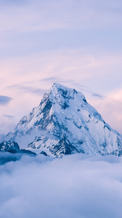 Himalayan Mountain Top above the Clouds, Annapurna, Nepal screenshot
