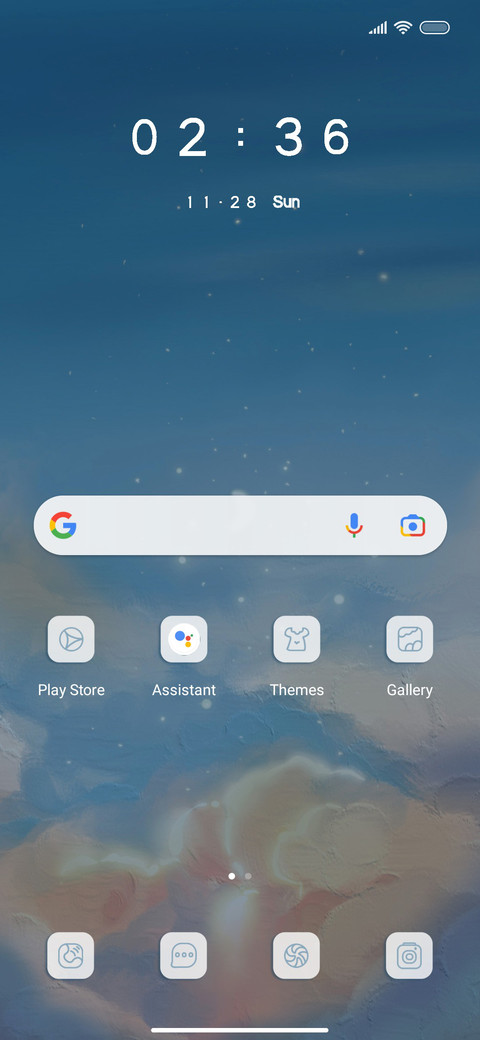 Gentle starry sky screenshot