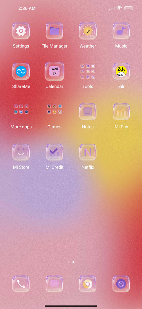Colorful glass screenshot