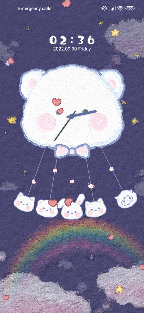 cute dial clock screenshot