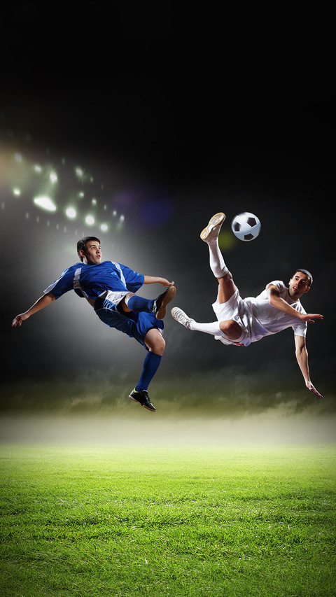 Concept of soccer ball, sport games, football match screenshot