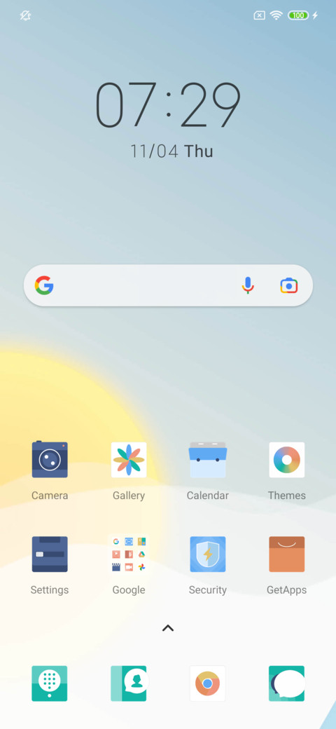Sunrise cloud screenshot