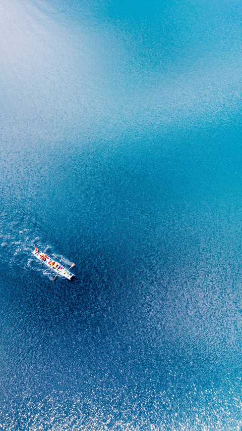 Overlooking the beautiful scenery from above lugu lake screenshot
