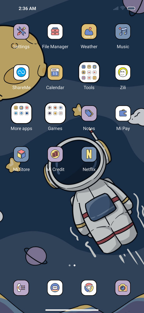 Dynamic astronaut screenshot