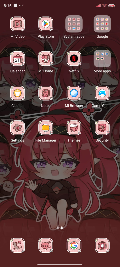 Cute red hair girl screenshot