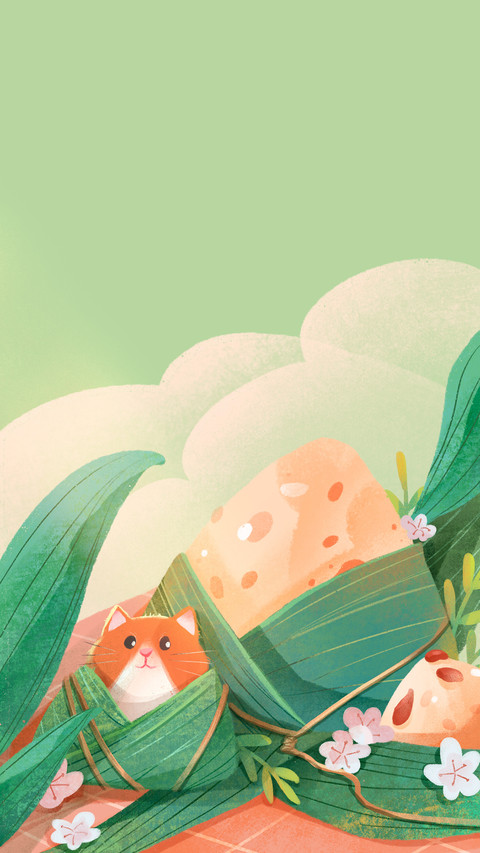 榴花三日迎端午壁纸-锐景创意 screenshot