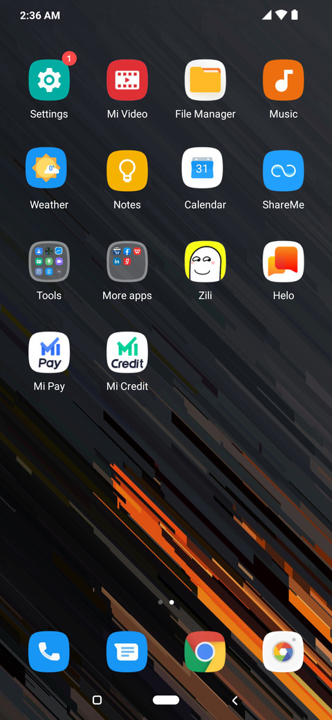 Android Q screenshot