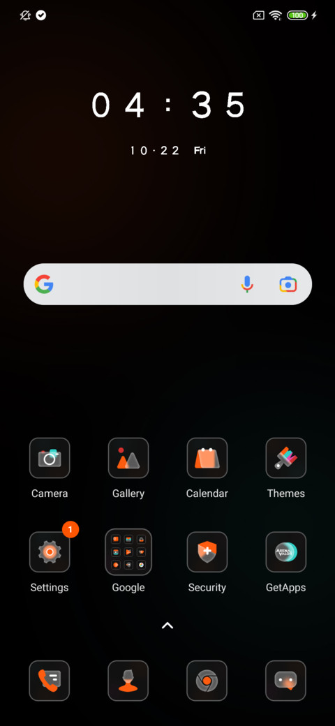 Orange screenshot