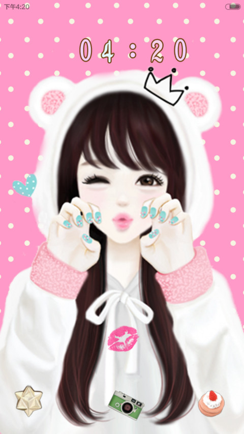 Gril go go（音乐界面，自由桌面） screenshot