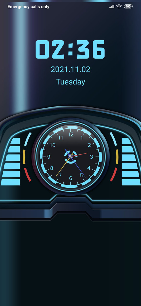 Car panel screenshot