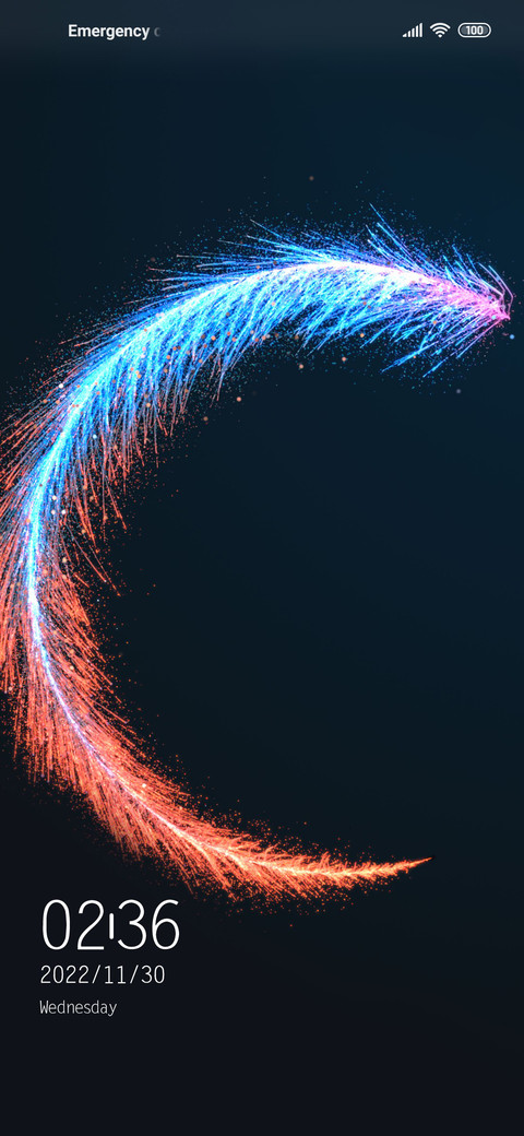Colored feather screenshot