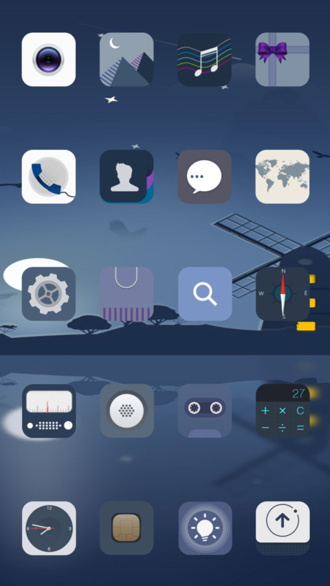 Deep blue screenshot