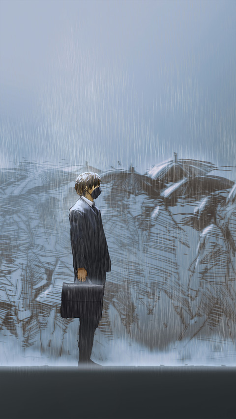 Lonely anime illustration screenshot