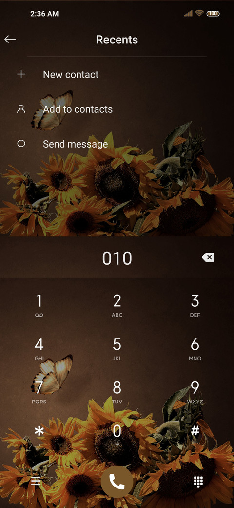 Golden sunflower screenshot