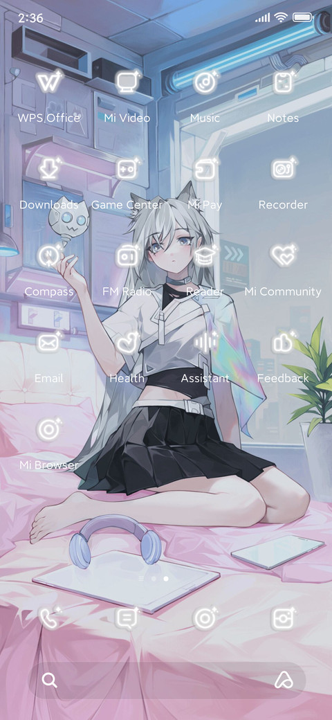 Home cat girl screenshot