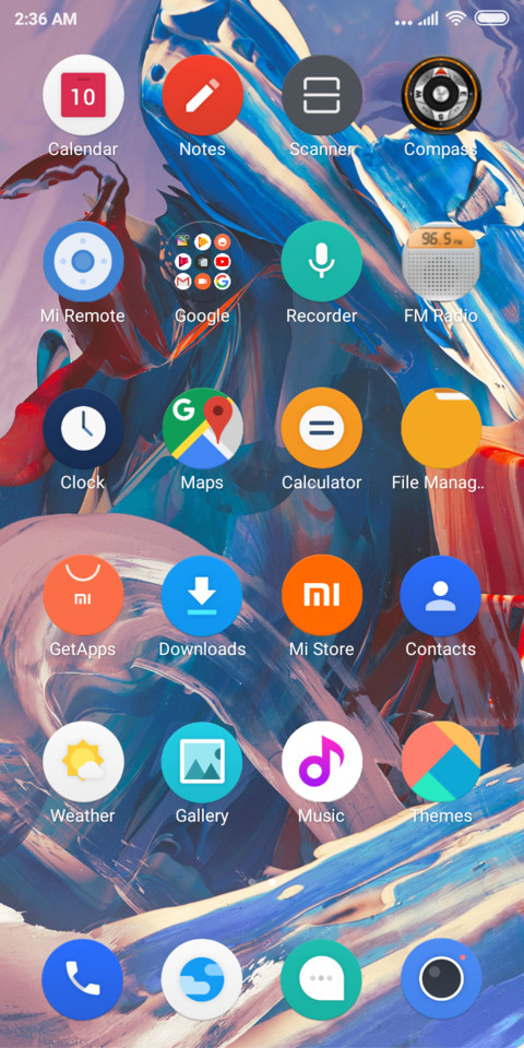 OnePlus dark screenshot