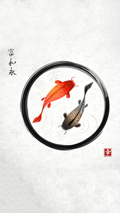 国风插画-拍信图库 screenshot