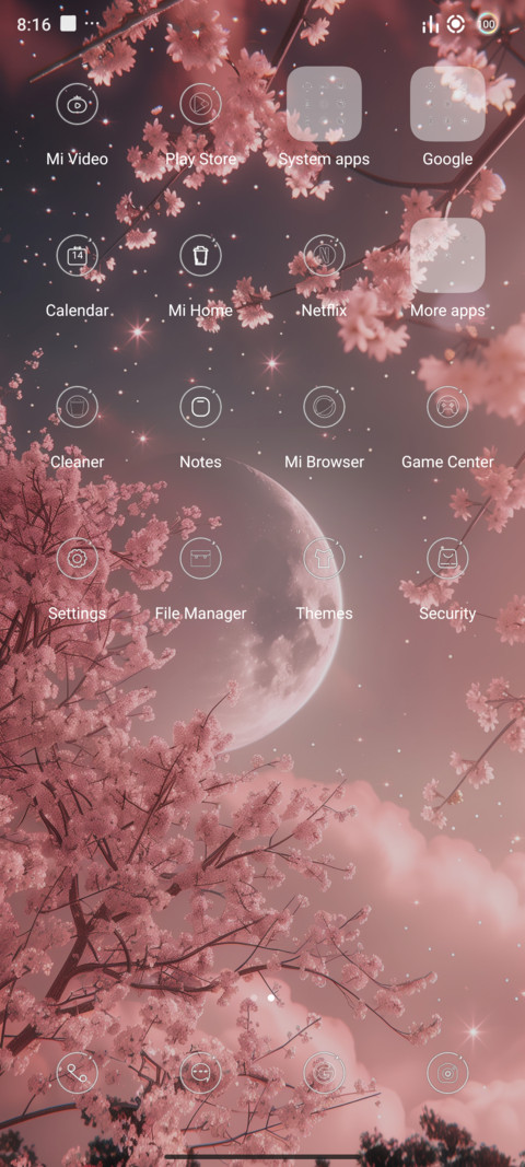 Romantic moon screenshot