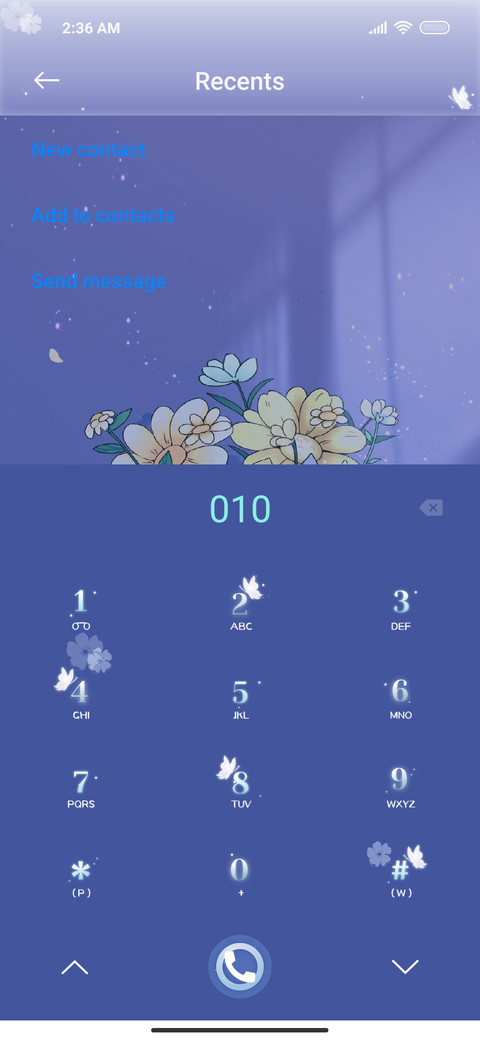 Periwinkle blue screenshot