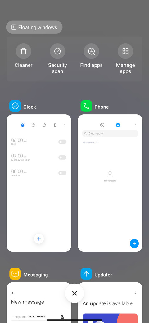 Line os screenshot