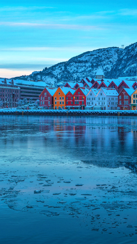 The winter scenery of bergen screenshot