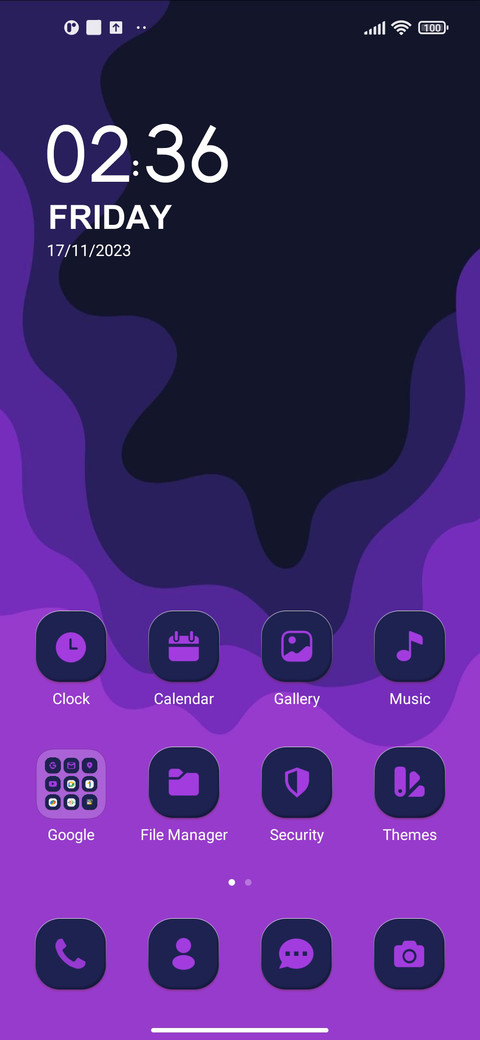 Purple Waves screenshot
