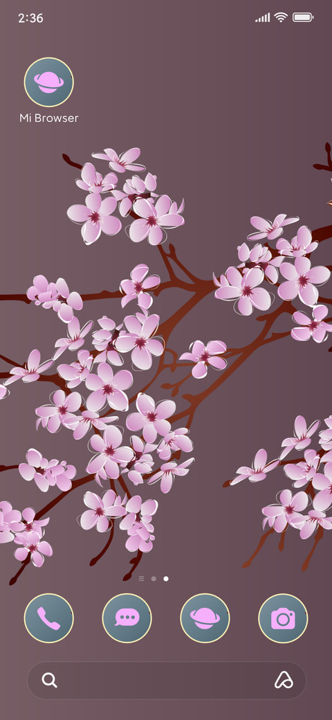 cherry flowers screenshot