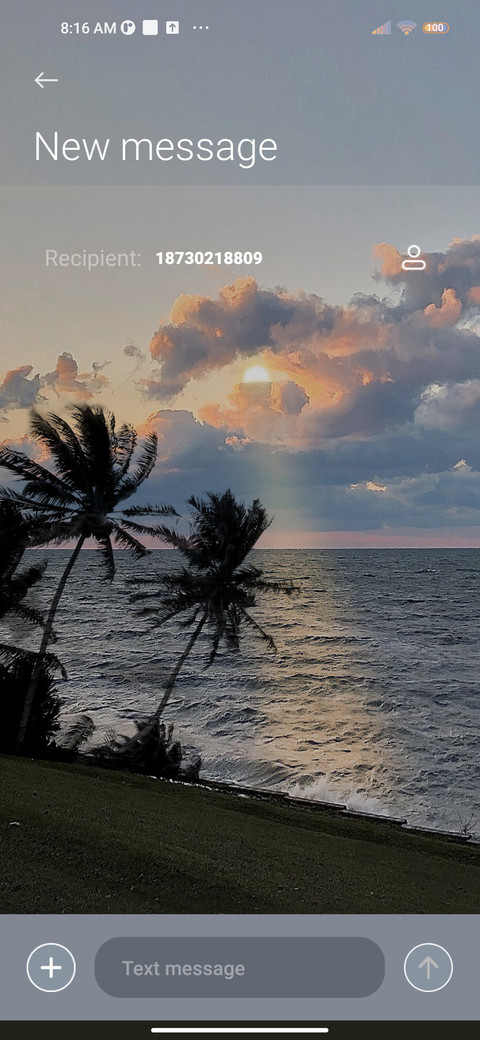 Sunset at sea screenshot