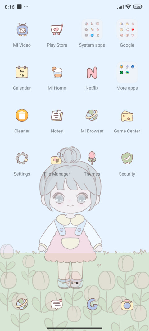Photo with tulips screenshot