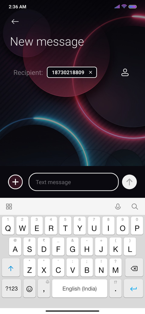 Black space screenshot
