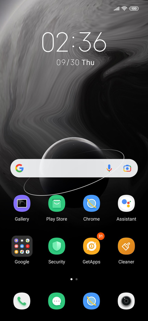 Triple space screenshot