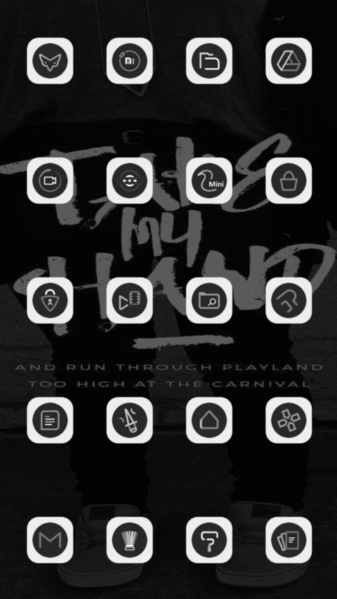 Dark White screenshot