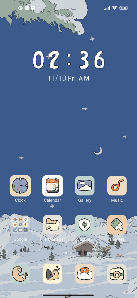It's snowing today screenshot