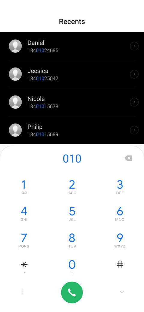 OxygenOS dark screenshot
