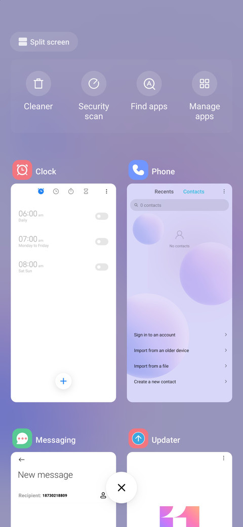 Blue purple sphere screenshot