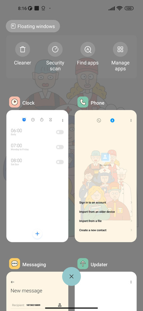 Life log screenshot