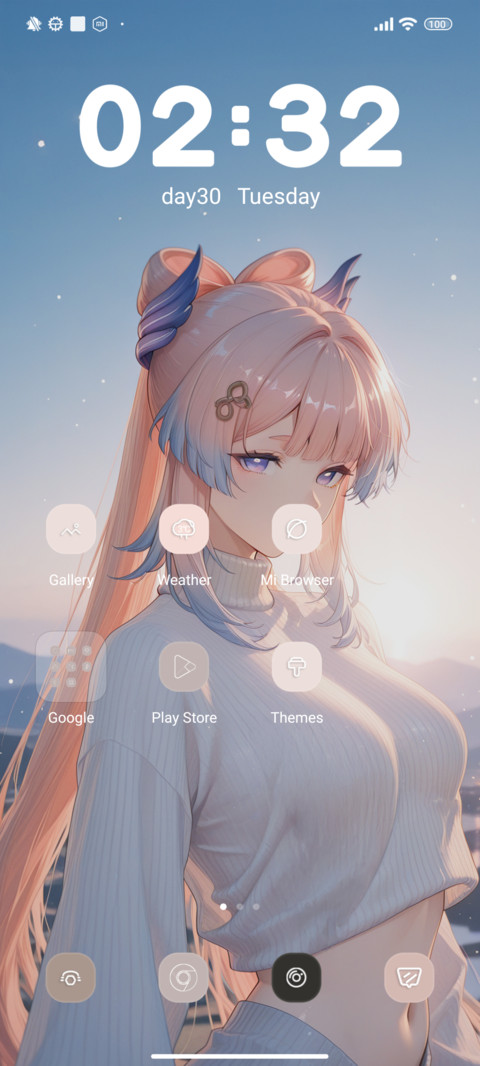 Pink-haired girl screenshot