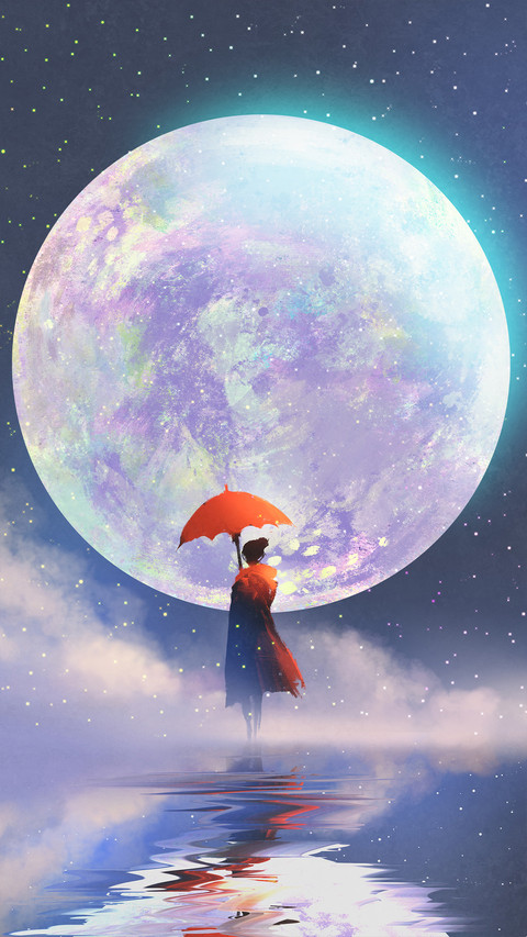 Lonely anime illustration screenshot