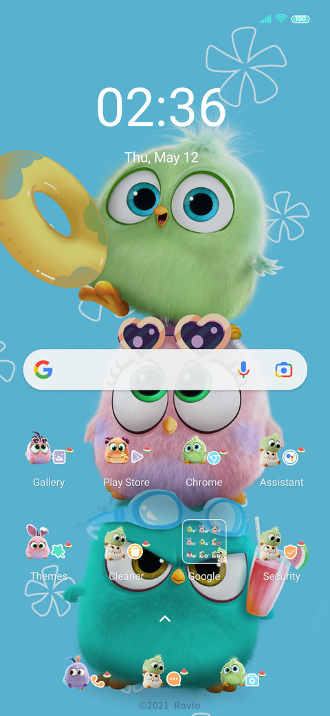 Angry birds swim screenshot