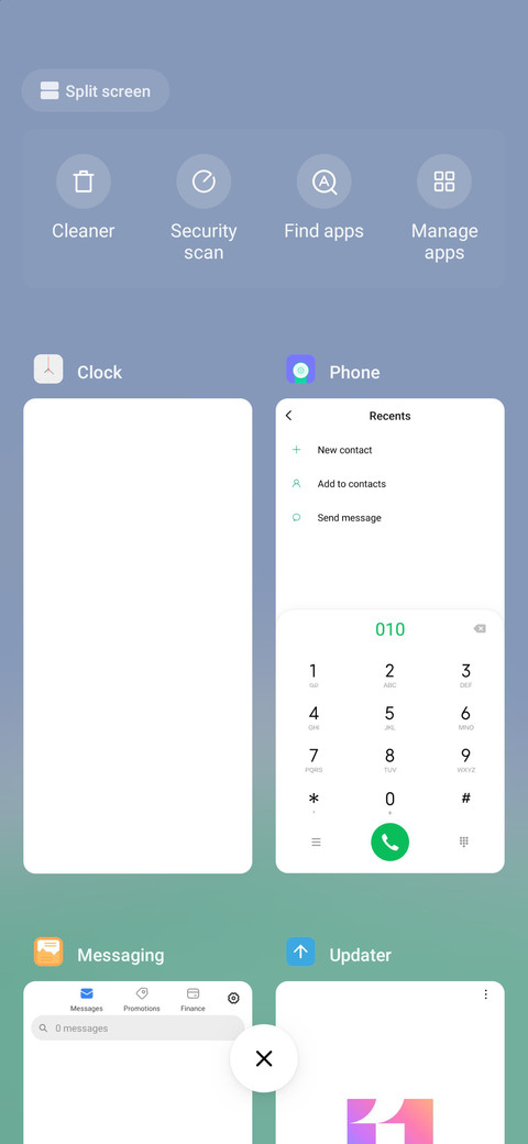 Green leisure screenshot