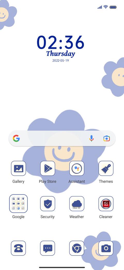 Klein Blue OS screenshot