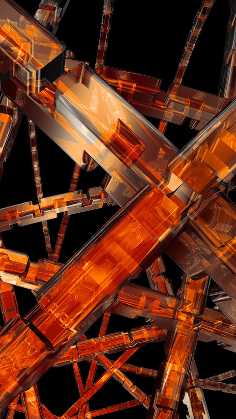 Abstract orange wheel background screenshot