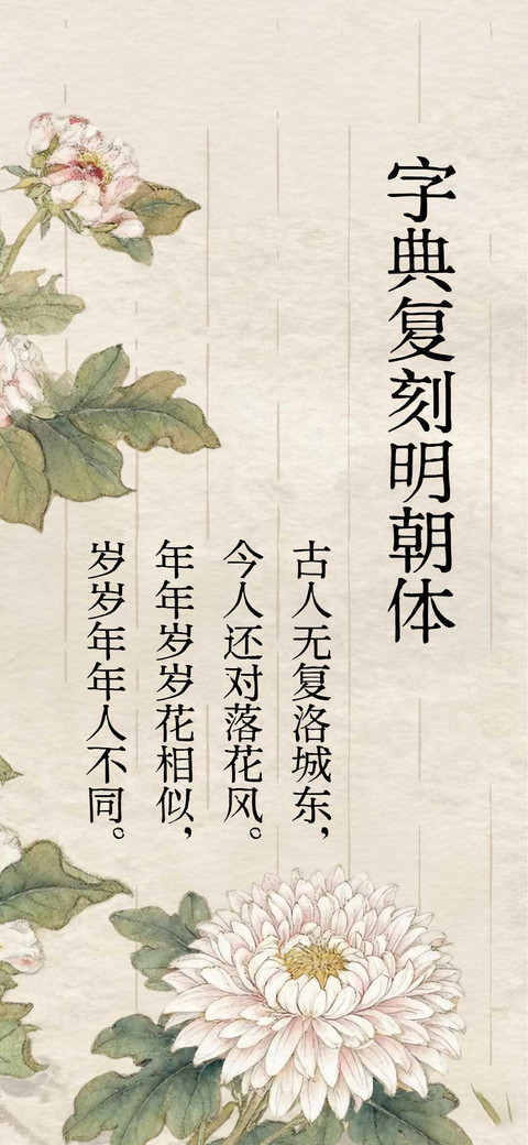 字典复刻明朝体 screenshot