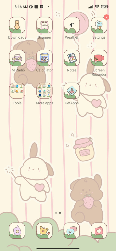 Minimalist puppy screenshot